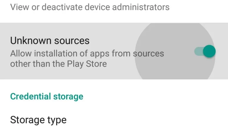 Mobile App Installation and Unknown Sources Security Configuration